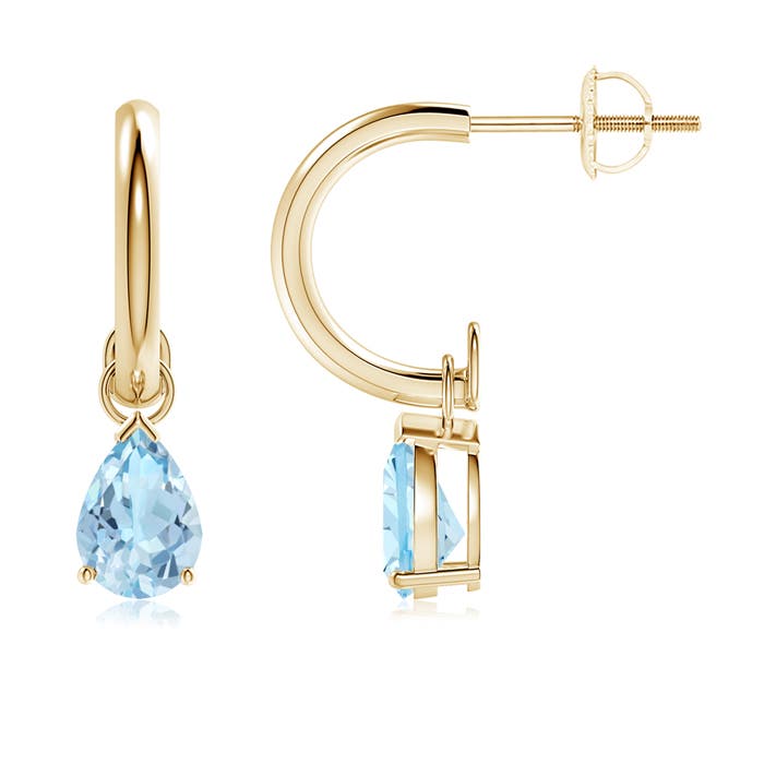 AAA - Aquamarine / 1.1 CT / 14 KT Yellow Gold