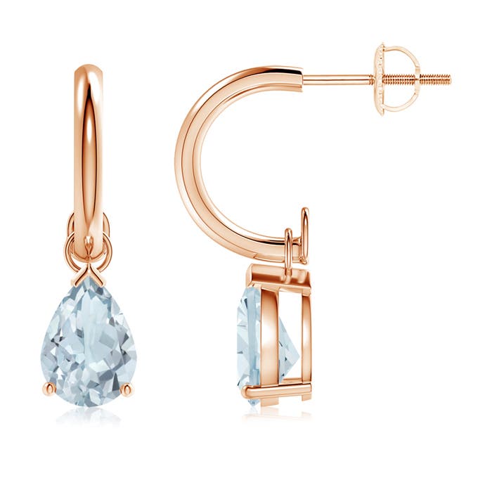 A - Aquamarine / 1.7 CT / 14 KT Rose Gold