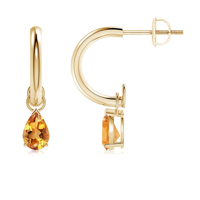 AA - Citrine / 0.7 CT / 14 KT Yellow Gold