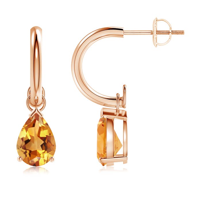 AA - Citrine / 2 CT / 14 KT Rose Gold