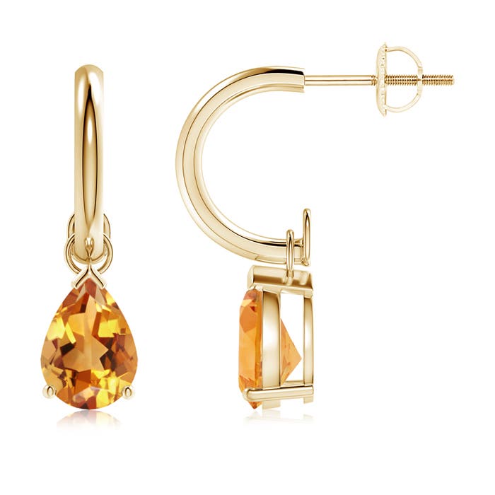 AA - Citrine / 2 CT / 14 KT Yellow Gold