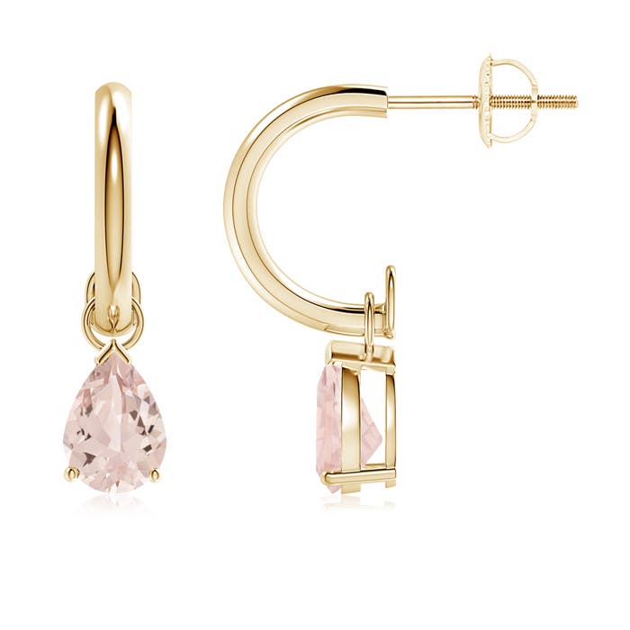 AA - Morganite / 1.2 CT / 14 KT Yellow Gold