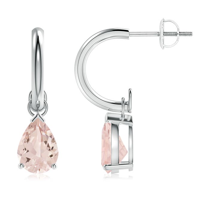 AA - Morganite / 1.9 CT / 14 KT White Gold