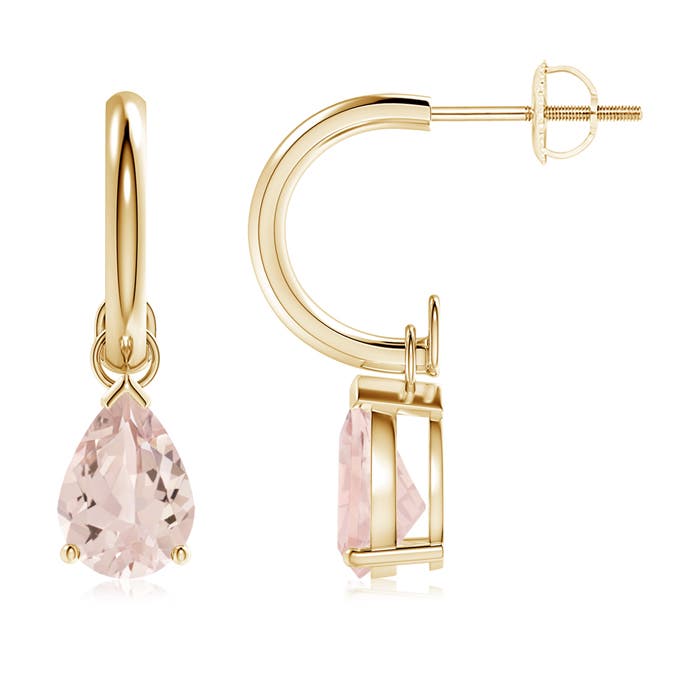 AA - Morganite / 1.9 CT / 14 KT Yellow Gold