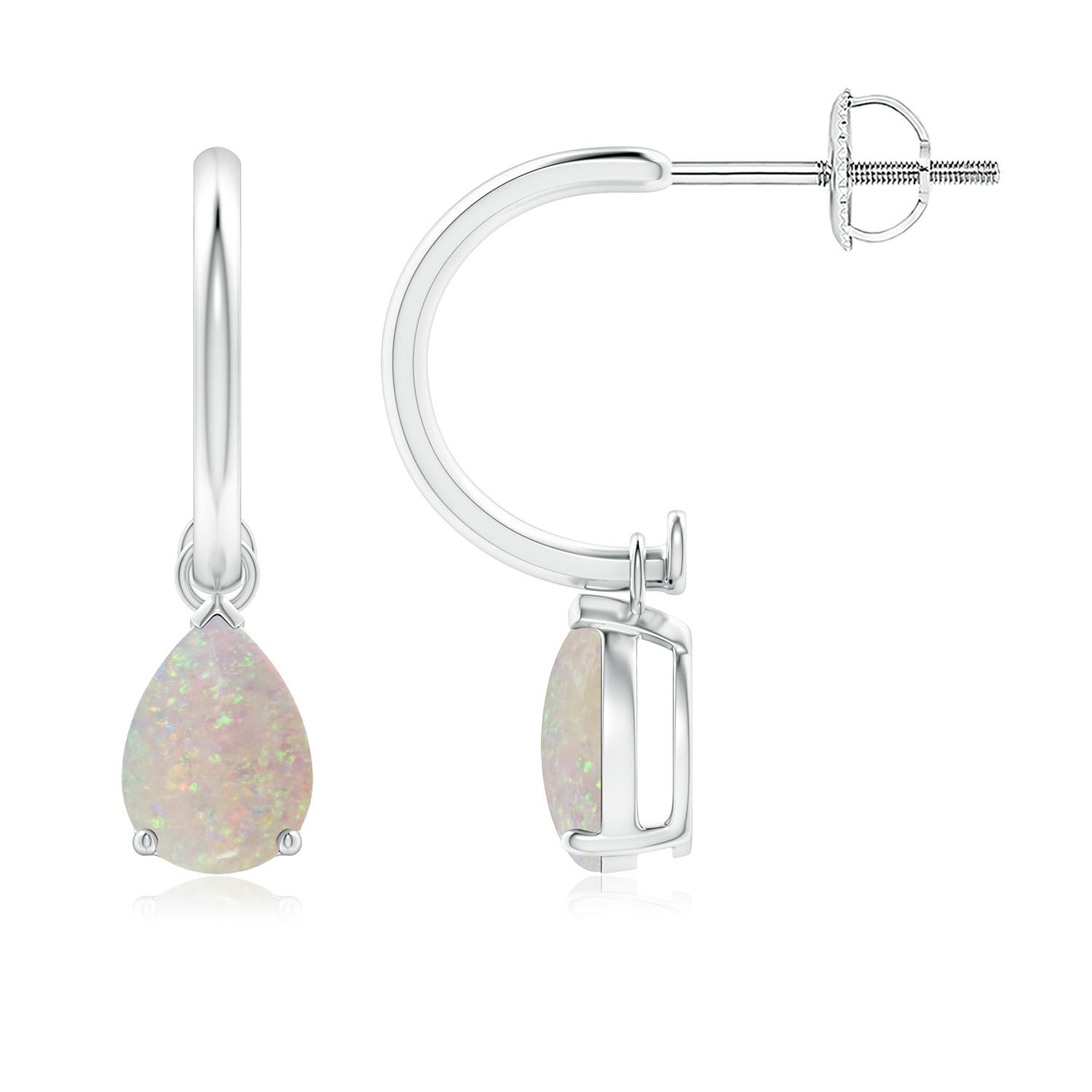 AA - Opal / 0.84 CT / 14 KT White Gold