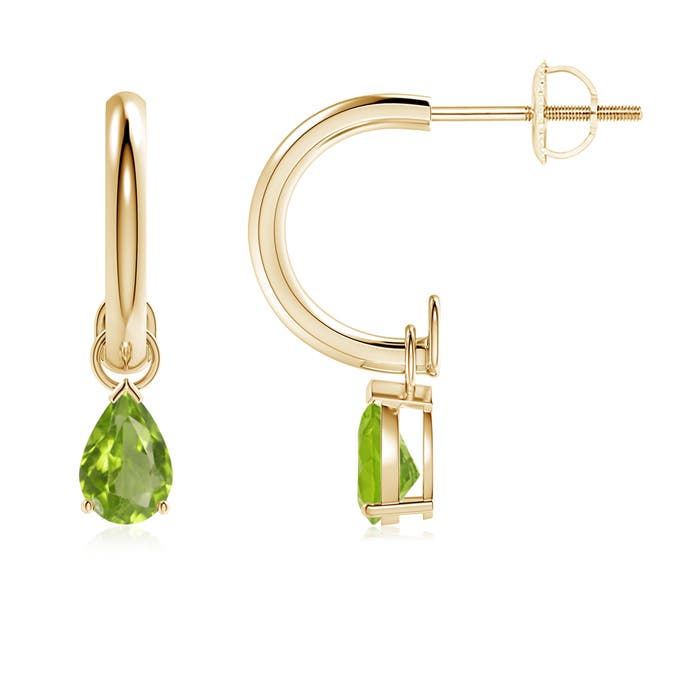 AA - Peridot / 0.8 CT / 14 KT Yellow Gold