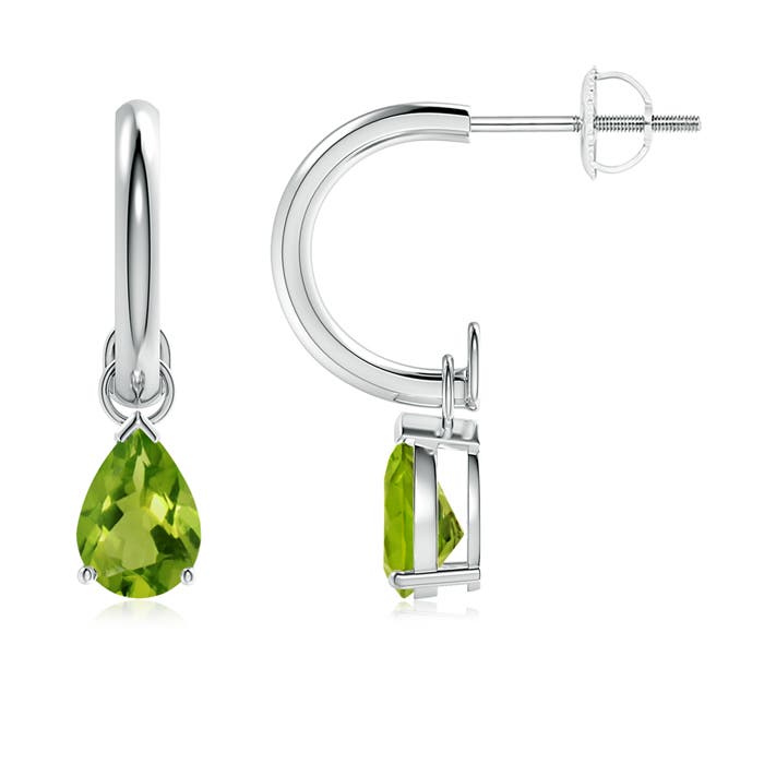 AAAA - Peridot / 1.4 CT / 14 KT White Gold