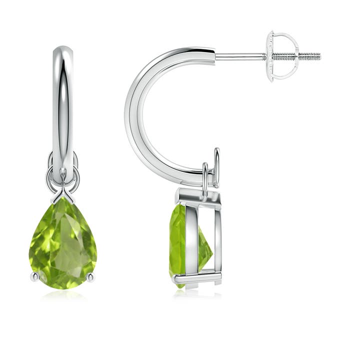 AA - Peridot / 2.2 CT / 14 KT White Gold