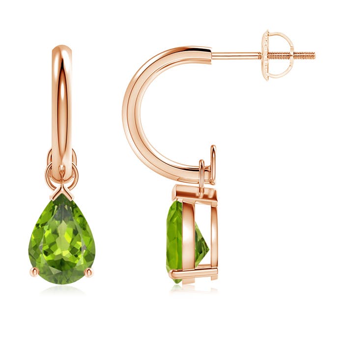 AAA - Peridot / 2.2 CT / 14 KT Rose Gold