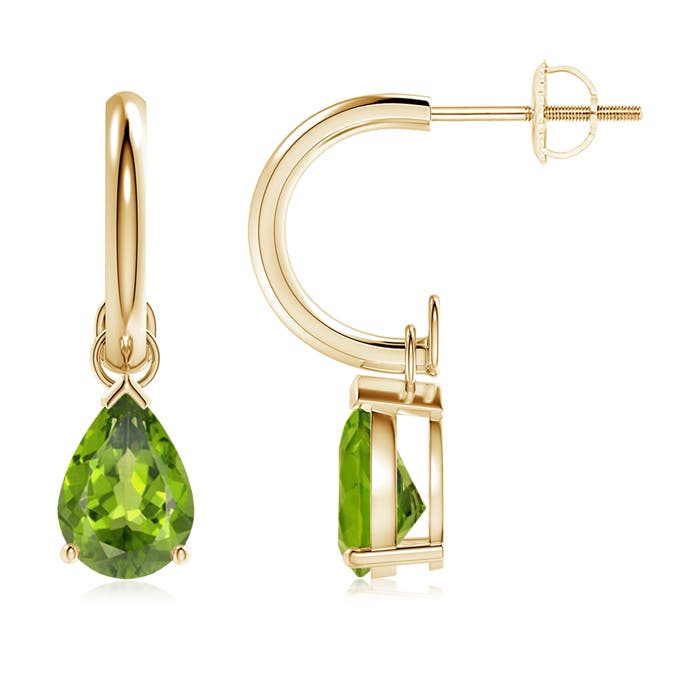 AAA - Peridot / 2.2 CT / 14 KT Yellow Gold