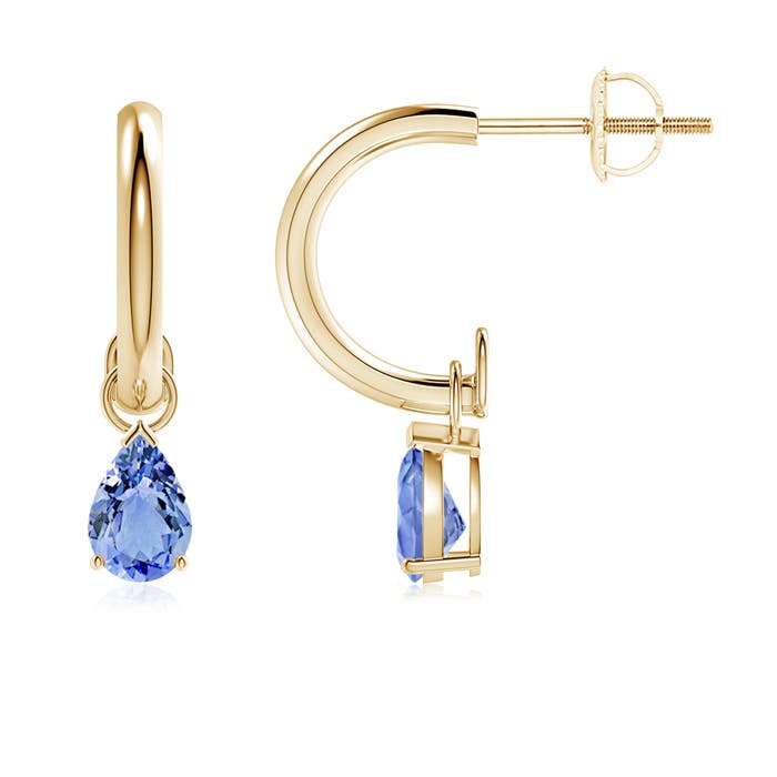 A - Tanzanite / 0.7 CT / 14 KT Yellow Gold