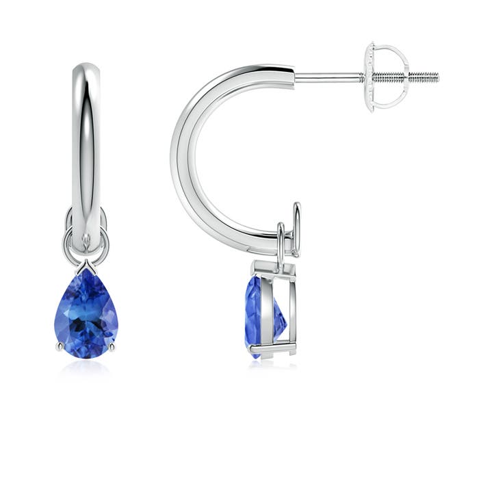 AA - Tanzanite / 0.7 CT / 14 KT White Gold