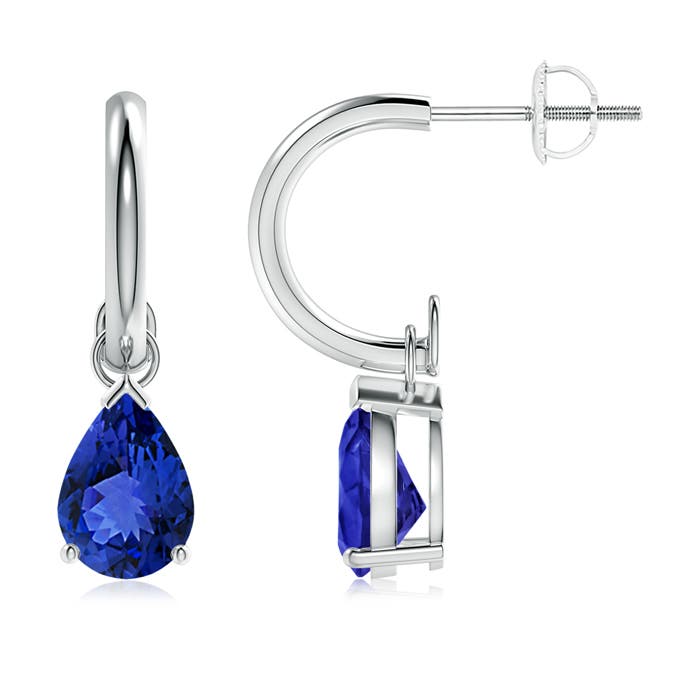 AAA - Tanzanite / 2.2 CT / 14 KT White Gold