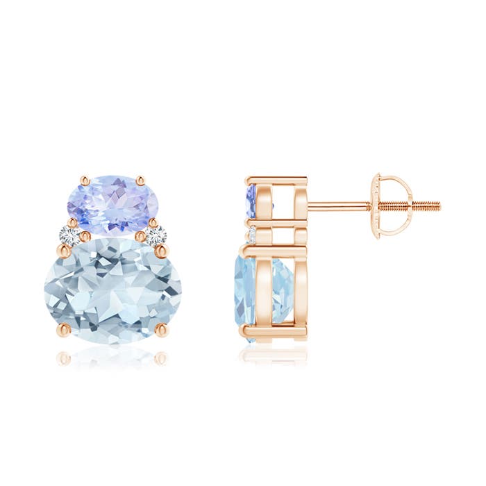 A - Aquamarine / 3.96 CT / 14 KT Rose Gold