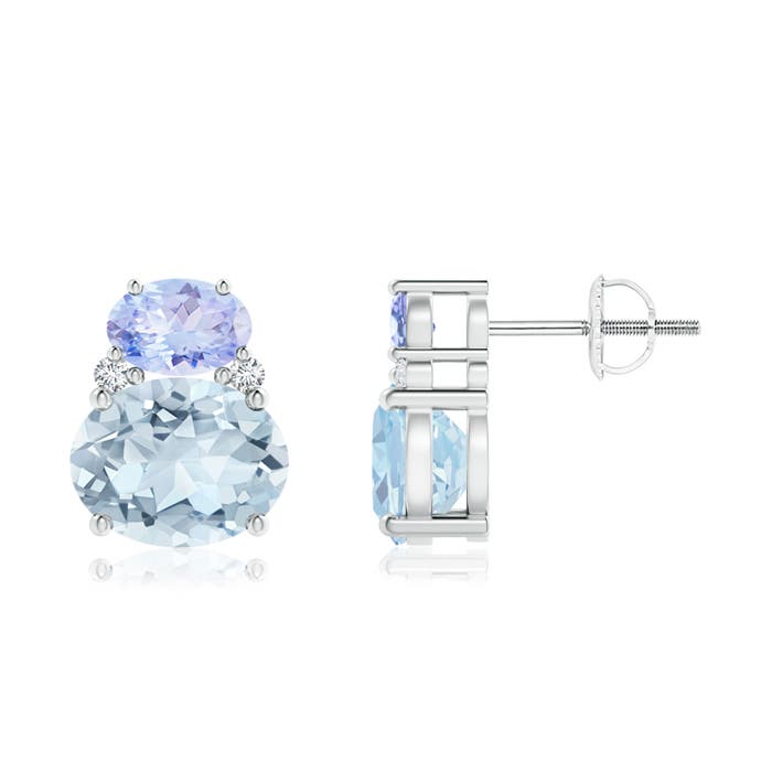 A - Aquamarine / 3.96 CT / 14 KT White Gold