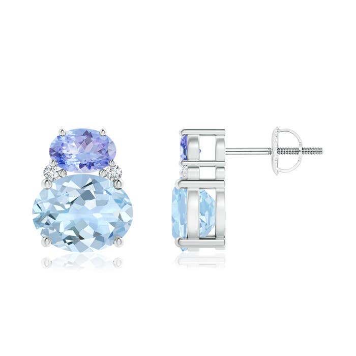 AA - Aquamarine / 3.96 CT / 14 KT White Gold