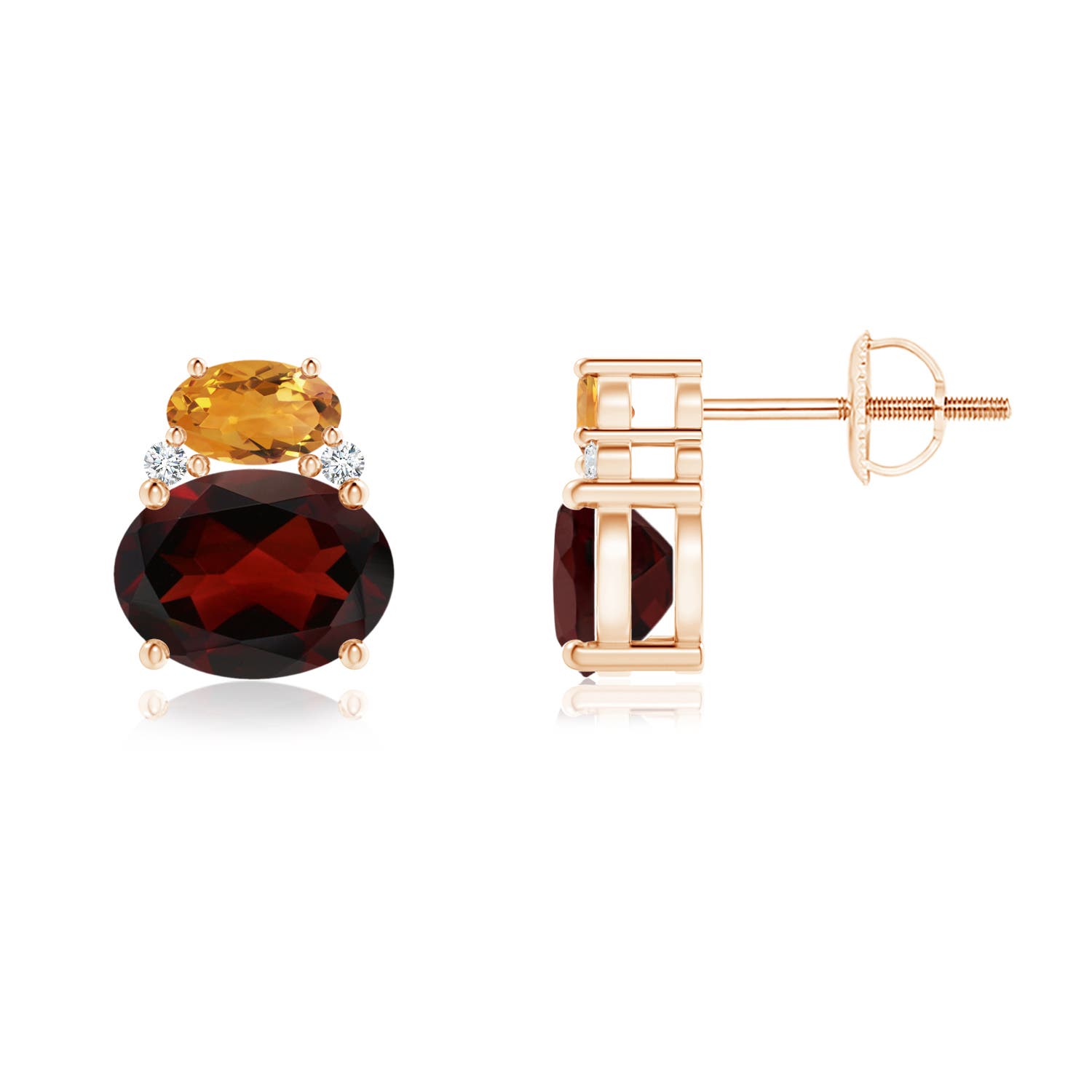 AA - Garnet / 3.36 CT / 14 KT Rose Gold