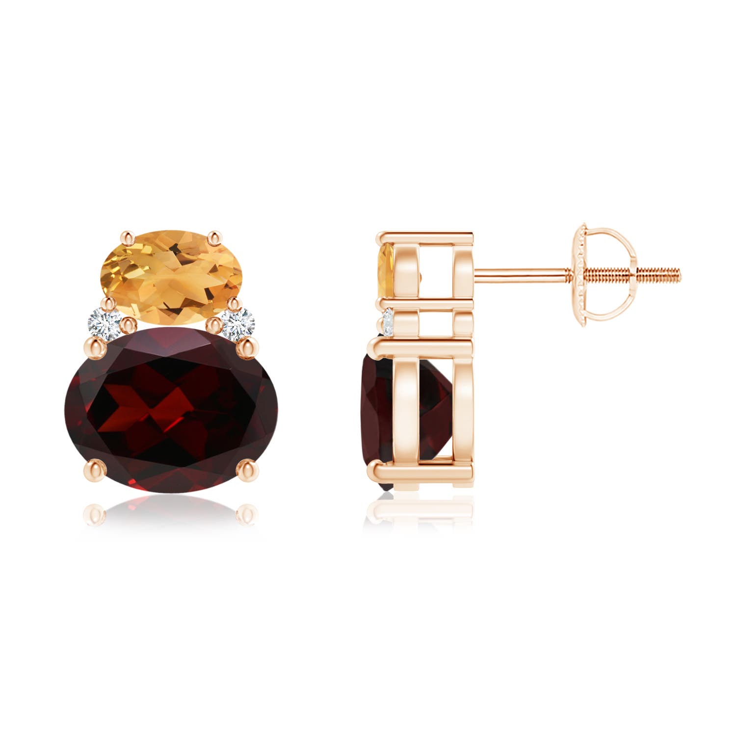 A - Garnet / 4.86 CT / 14 KT Rose Gold