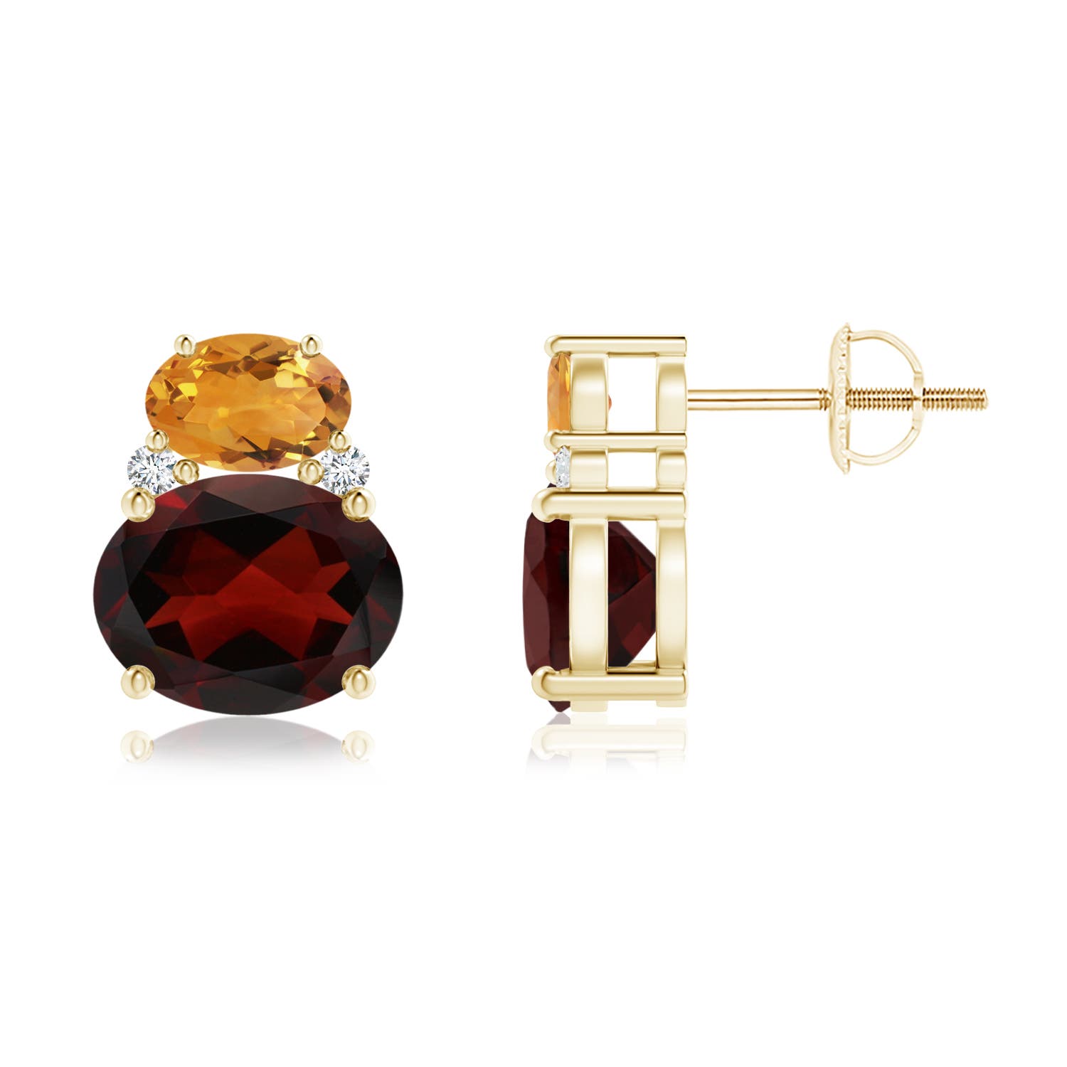 AA - Garnet / 4.86 CT / 14 KT Yellow Gold