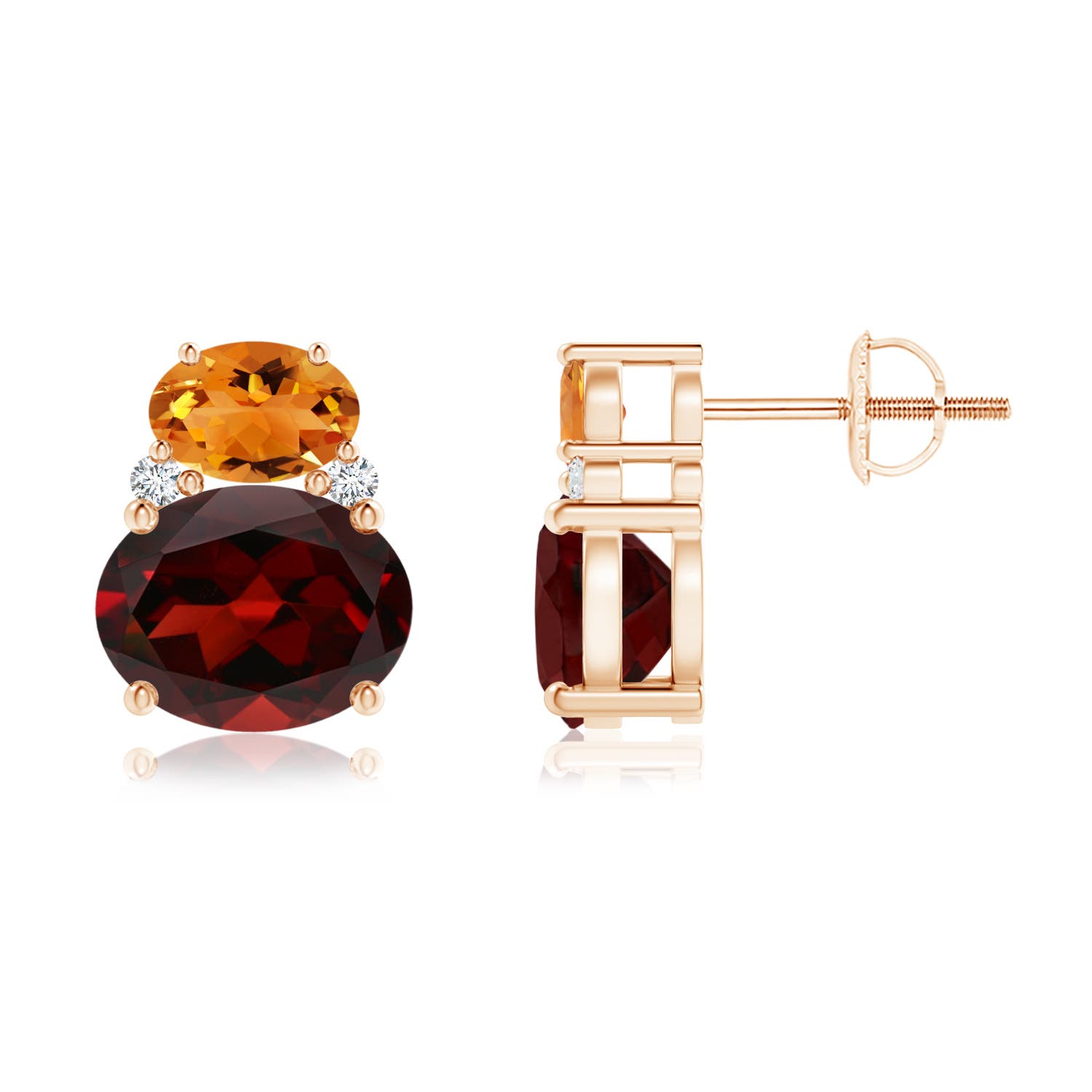 AAA - Garnet / 4.86 CT / 14 KT Rose Gold