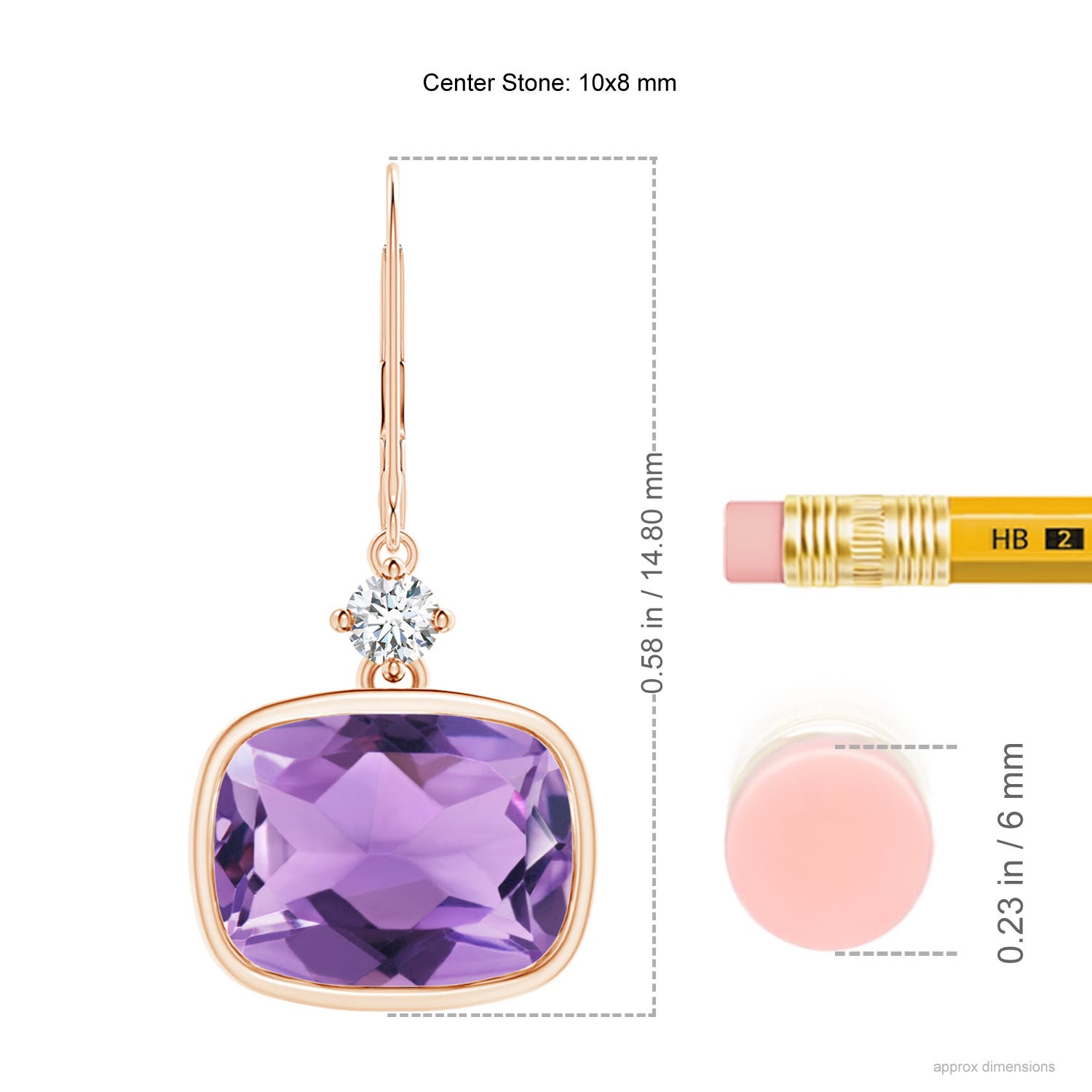 A - Amethyst / 5.54 CT / 14 KT Rose Gold