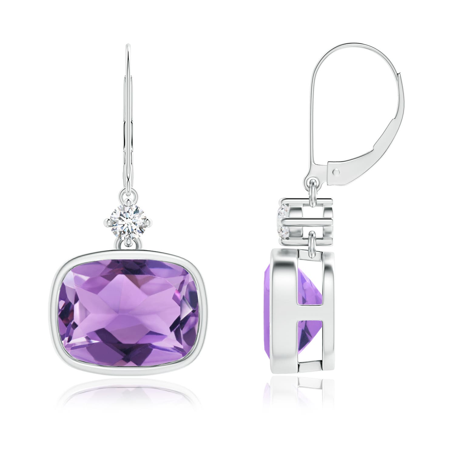 A - Amethyst / 5.54 CT / 14 KT White Gold