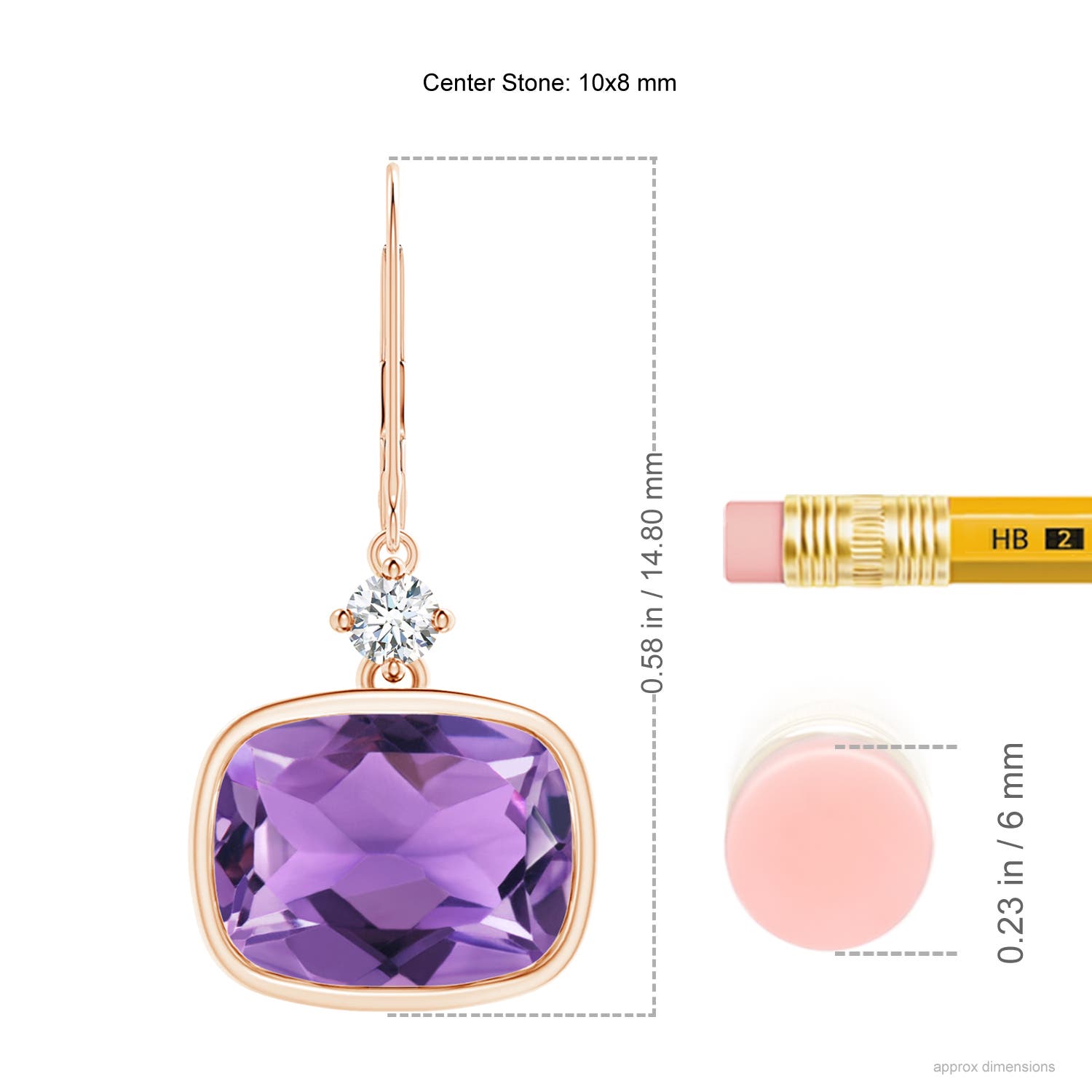 AA - Amethyst / 5.54 CT / 14 KT Rose Gold