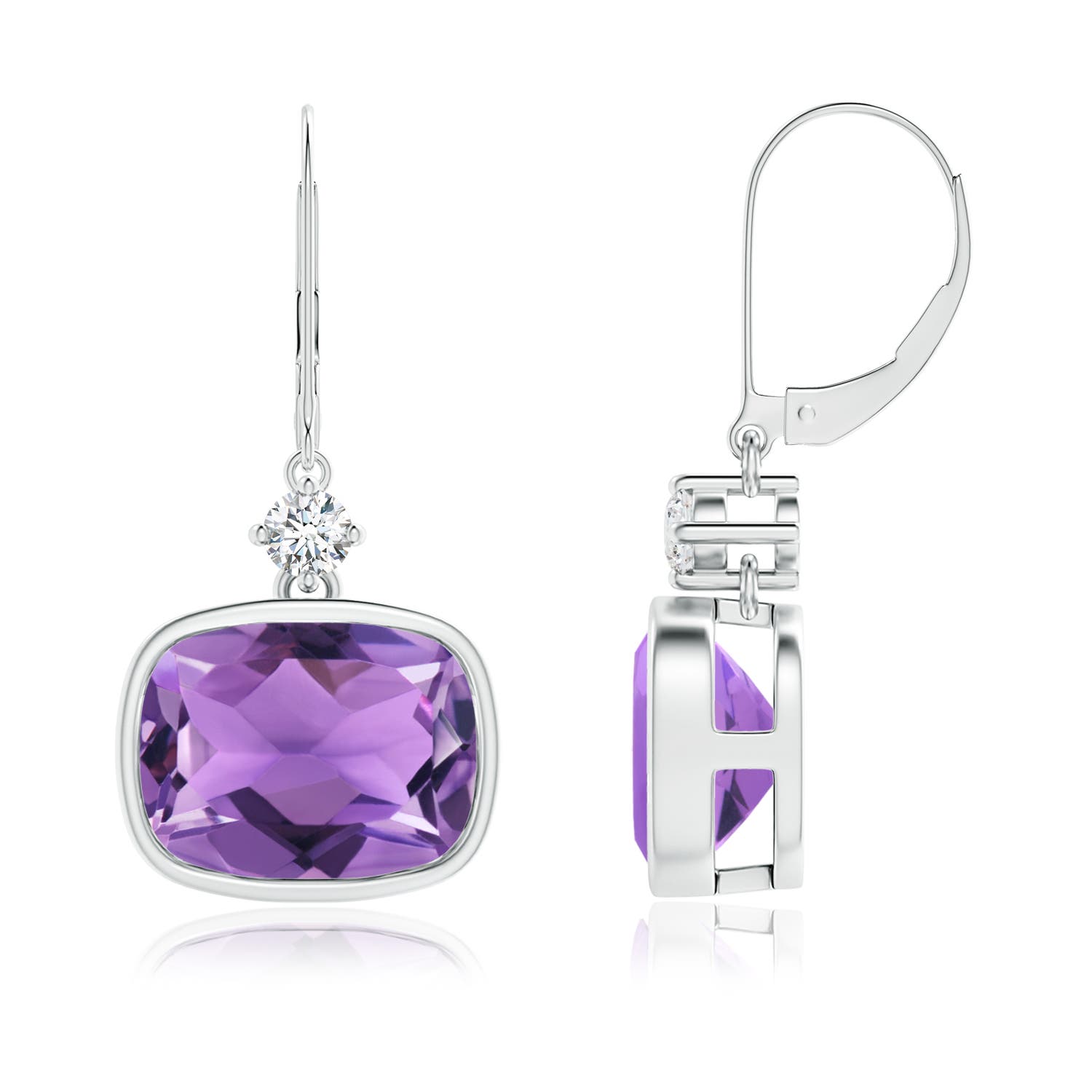 AA - Amethyst / 5.54 CT / 14 KT White Gold