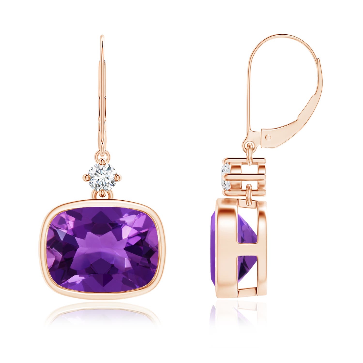 AAAA - Amethyst / 5.54 CT / 14 KT Rose Gold