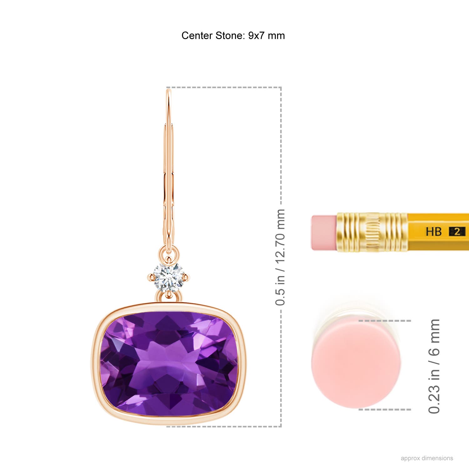 AAAA - Amethyst / 4.07 CT / 14 KT Rose Gold