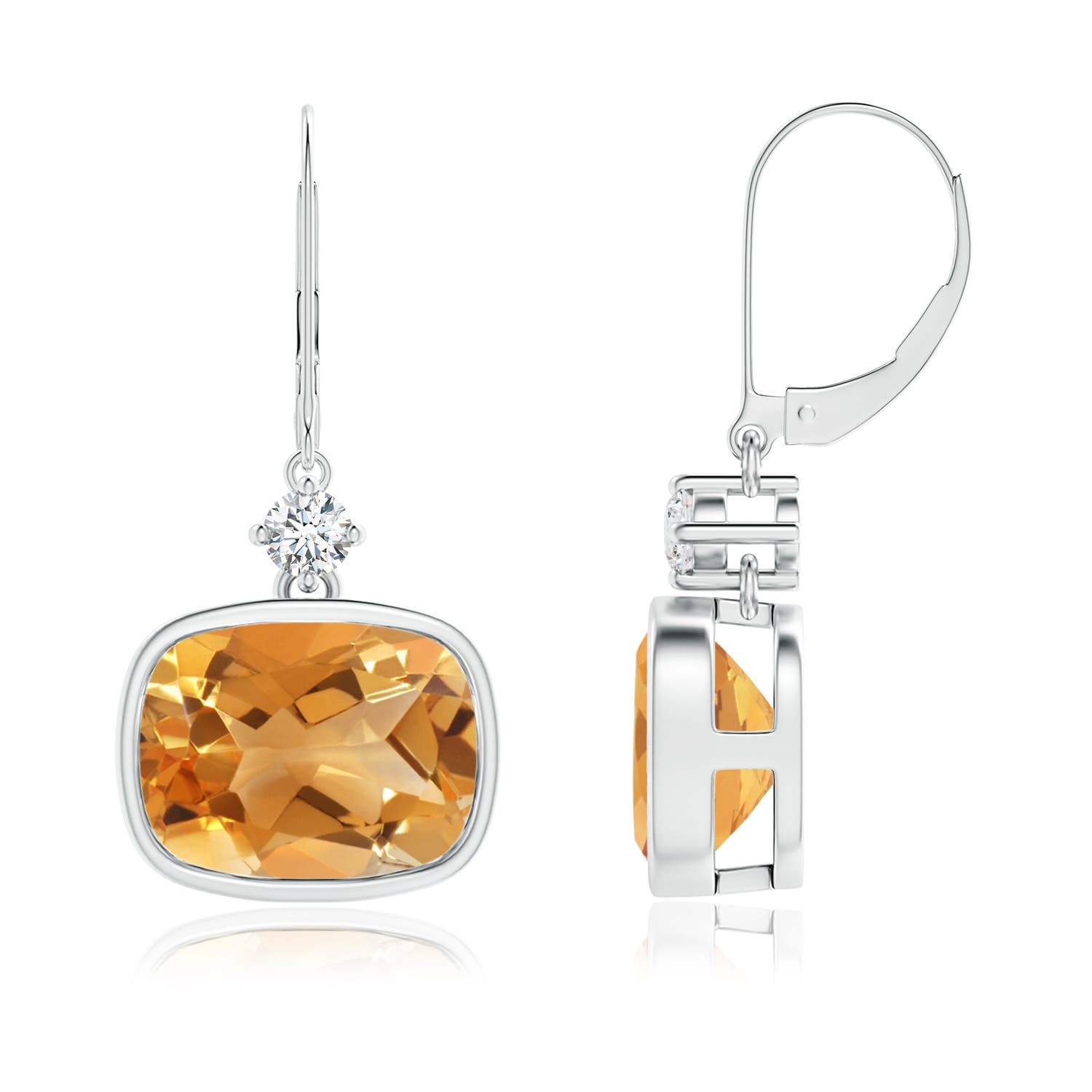 A - Citrine / 5.44 CT / 14 KT White Gold