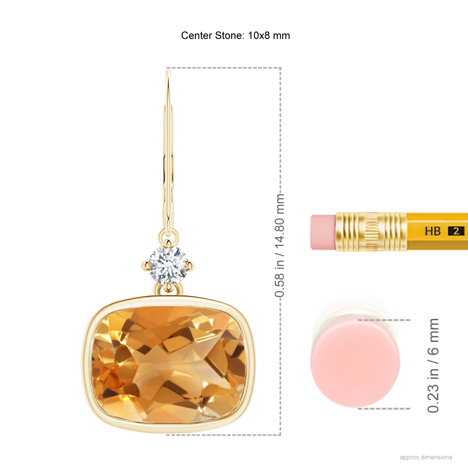 A - Citrine / 5.44 CT / 14 KT Yellow Gold