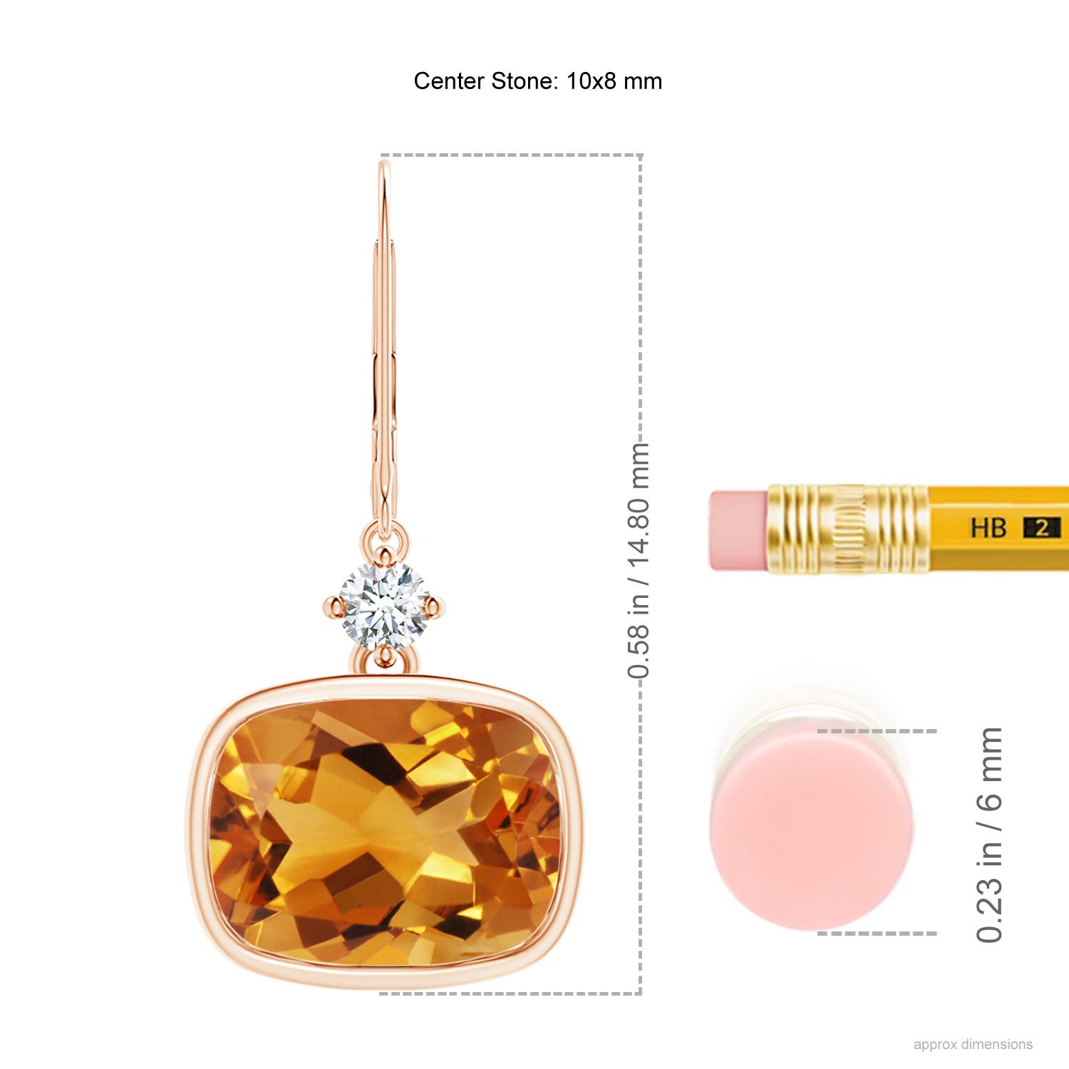 AA - Citrine / 5.44 CT / 14 KT Rose Gold