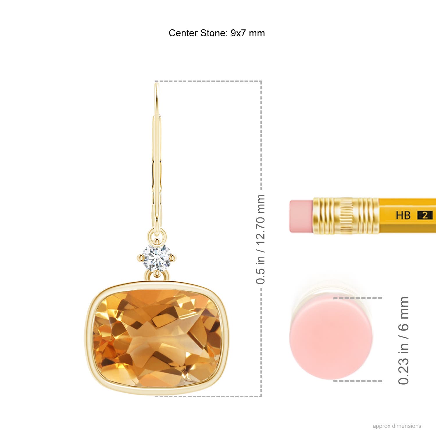 A - Citrine / 3.97 CT / 14 KT Yellow Gold