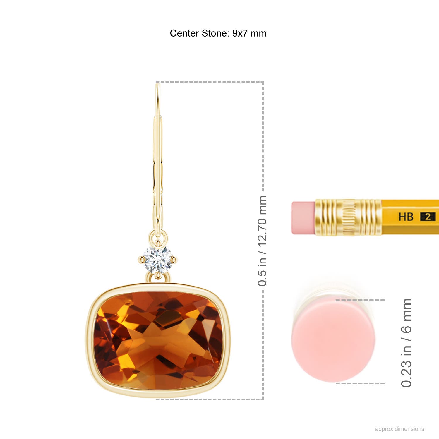 AAAA - Citrine / 3.97 CT / 14 KT Yellow Gold