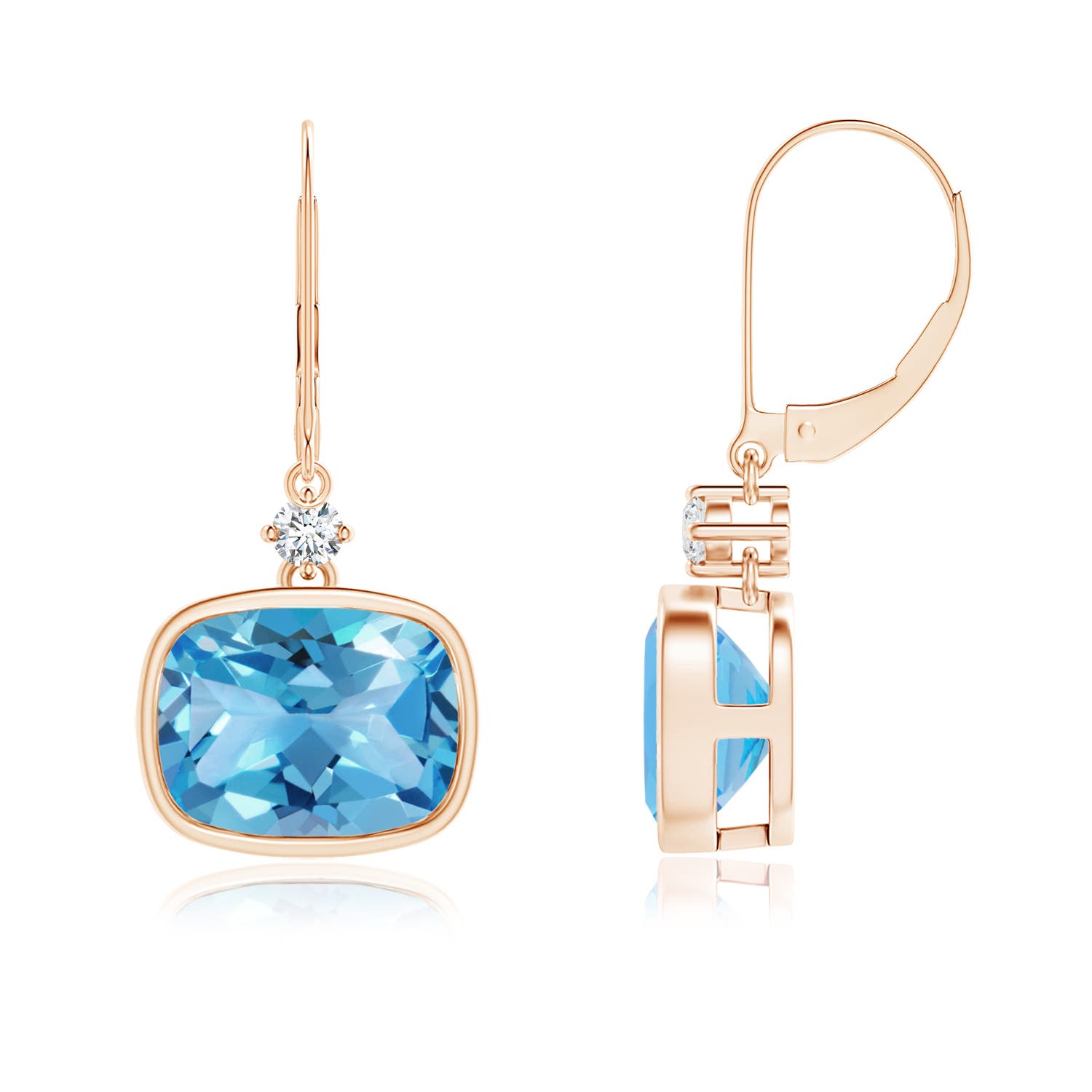 AA - Swiss Blue Topaz / 4.47 CT / 14 KT Rose Gold