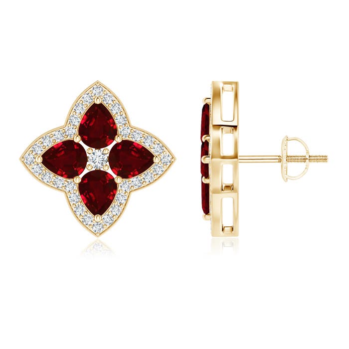 AAAA - Ruby / 3.38 CT / 14 KT Yellow Gold