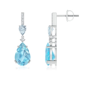 Pear A Swiss Blue Topaz