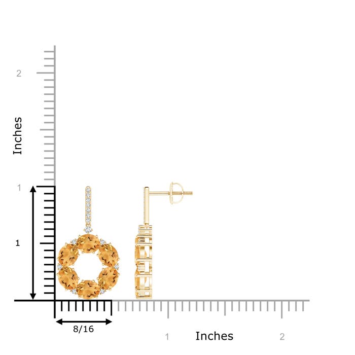 A - Citrine / 3.76 CT / 14 KT Yellow Gold