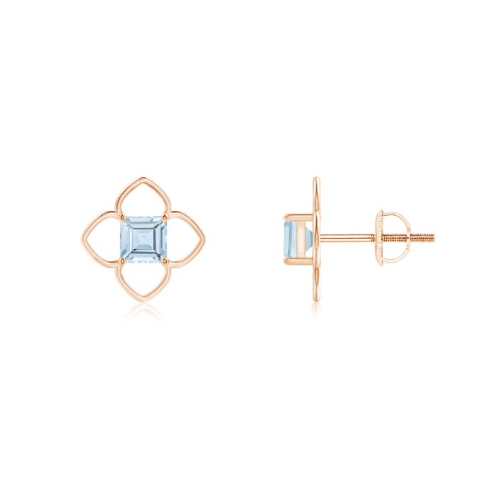 AA - Aquamarine / 0.66 CT / 14 KT Rose Gold