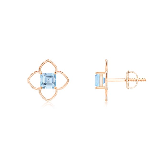 AAA - Aquamarine / 0.66 CT / 14 KT Rose Gold