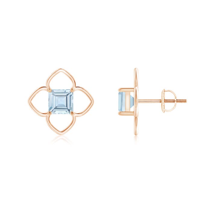 AA - Aquamarine / 1.1 CT / 14 KT Rose Gold