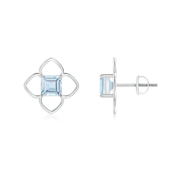 AA - Aquamarine / 1.1 CT / 14 KT White Gold