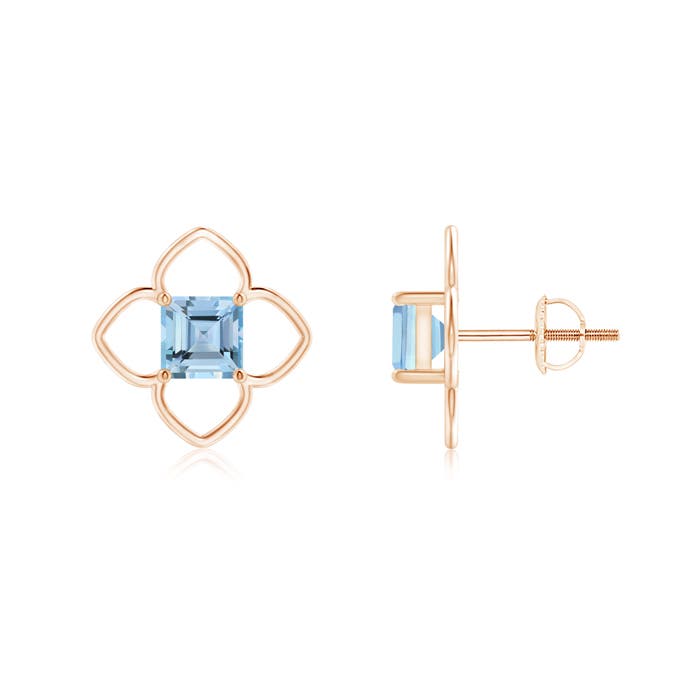 AAAA - Aquamarine / 1.1 CT / 14 KT Rose Gold