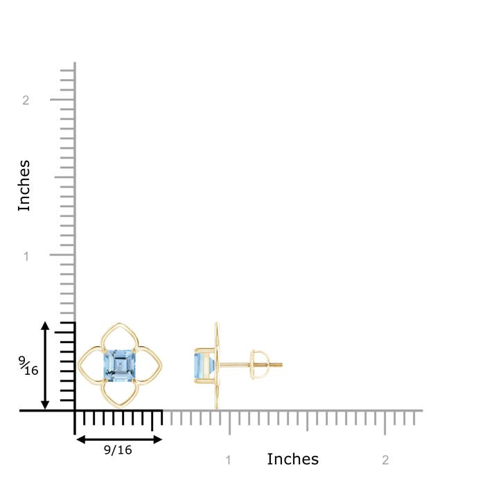 AAAA - Aquamarine / 1.1 CT / 14 KT Yellow Gold