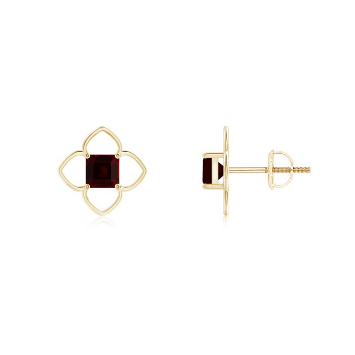 A - Garnet / 0.7 CT / 14 KT Yellow Gold