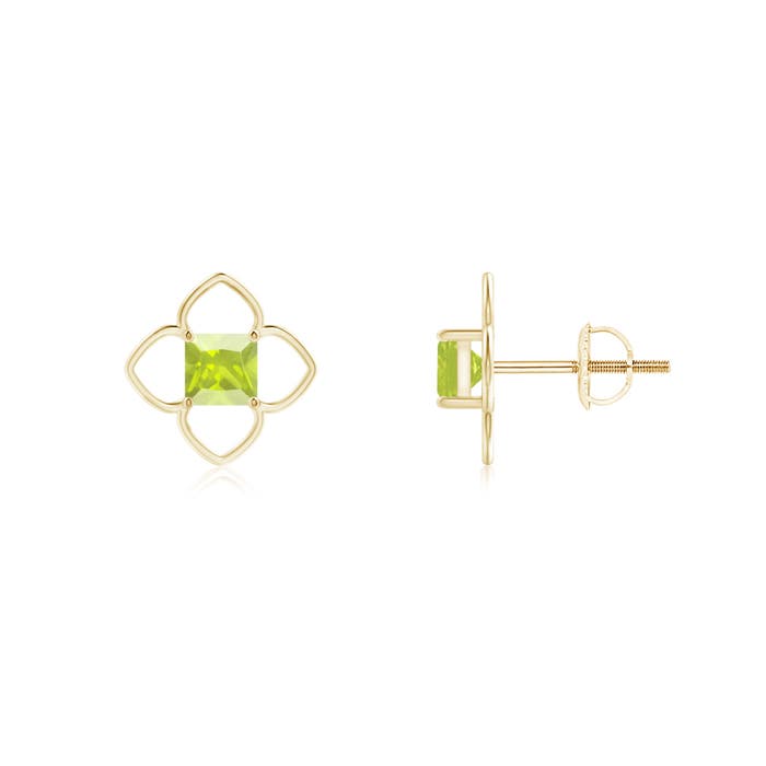 A - Peridot / 0.6 CT / 14 KT Yellow Gold