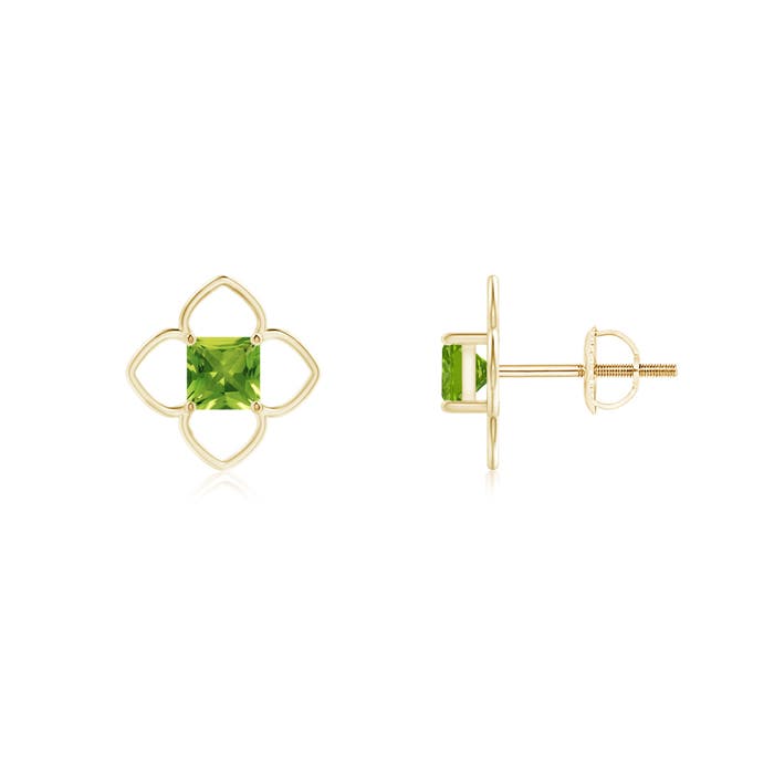 AAAA - Peridot / 0.6 CT / 14 KT Yellow Gold