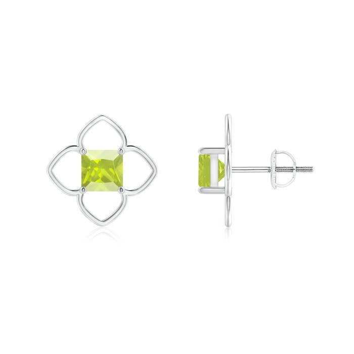 A - Peridot / 1.3 CT / 14 KT White Gold