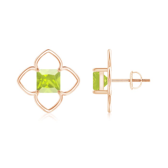 A - Peridot / 2.2 CT / 14 KT Rose Gold